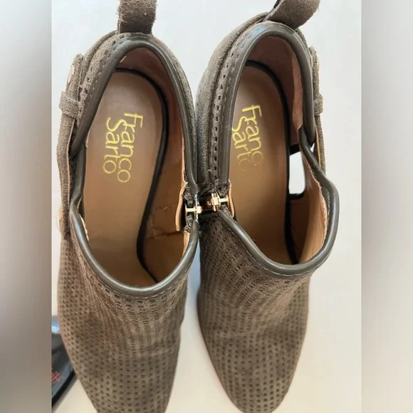 Franco Sarto Dale2 Ankle Boot Bootie sz 8.5M/ Olive Green / EUC - Picture 5 of 10